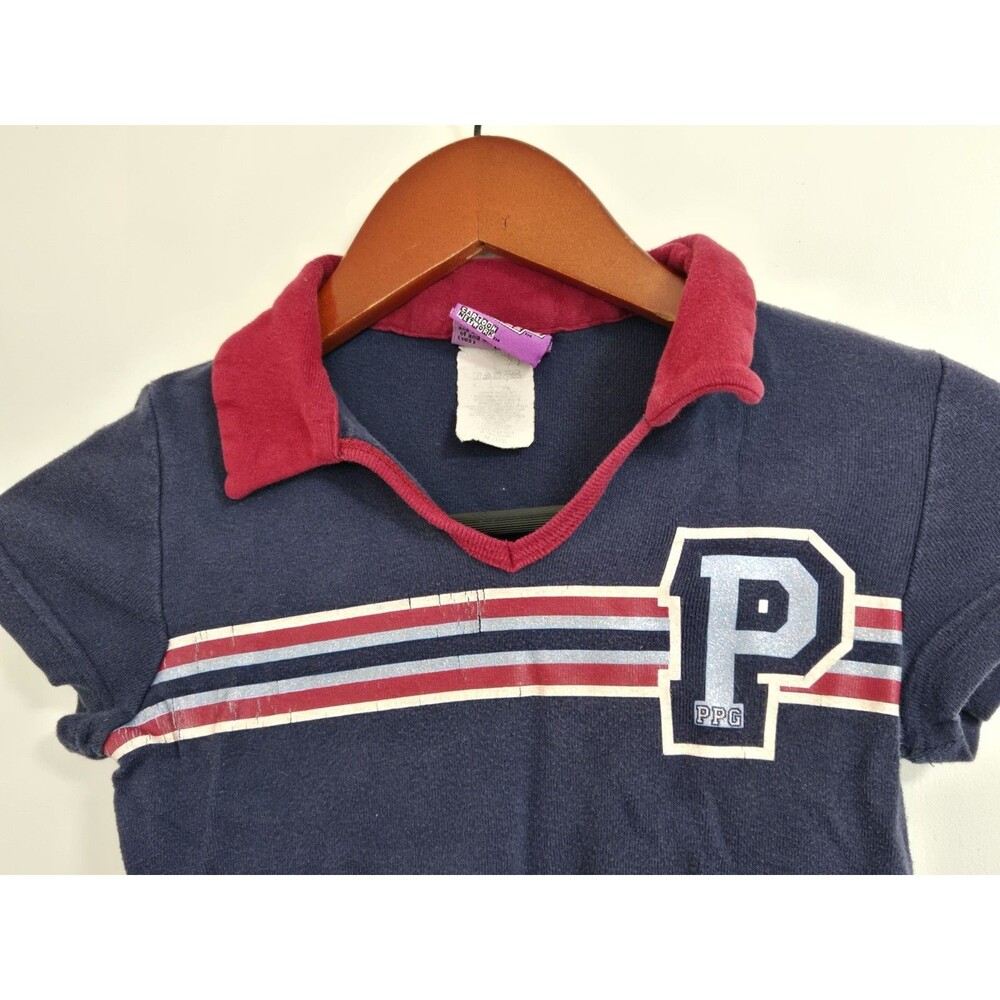 VTG Powerpuff Girls Polo Shirt‎ Girls Toddler Kids Medium Cartoon Network Y2K - Picture 2 of 6